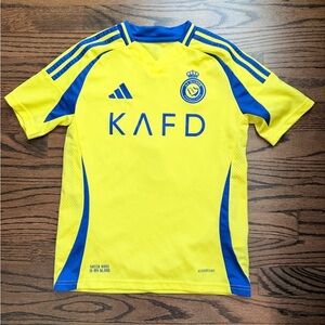 Cristiano Ronaldo Al-Nassr FC adidas Youth Player Jersey – Yellow - size 11/12